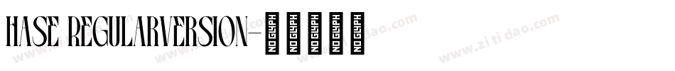 hase RegularVersion字体转换
